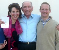 Patricia et Bernard avec Kenneth Wapnick à sa fondation en Californie en 2013