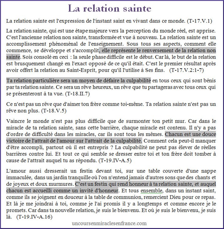 FB texte La relation sainte 1